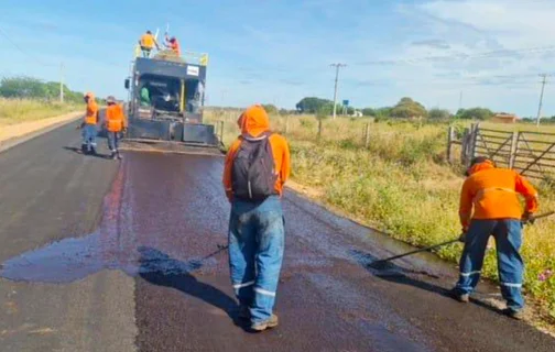 DER avança com obras na rodovia PI-243