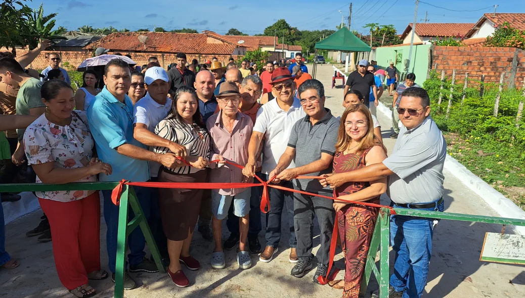 Entrega do calçamento