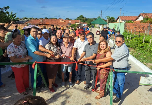 Entrega do calçamento