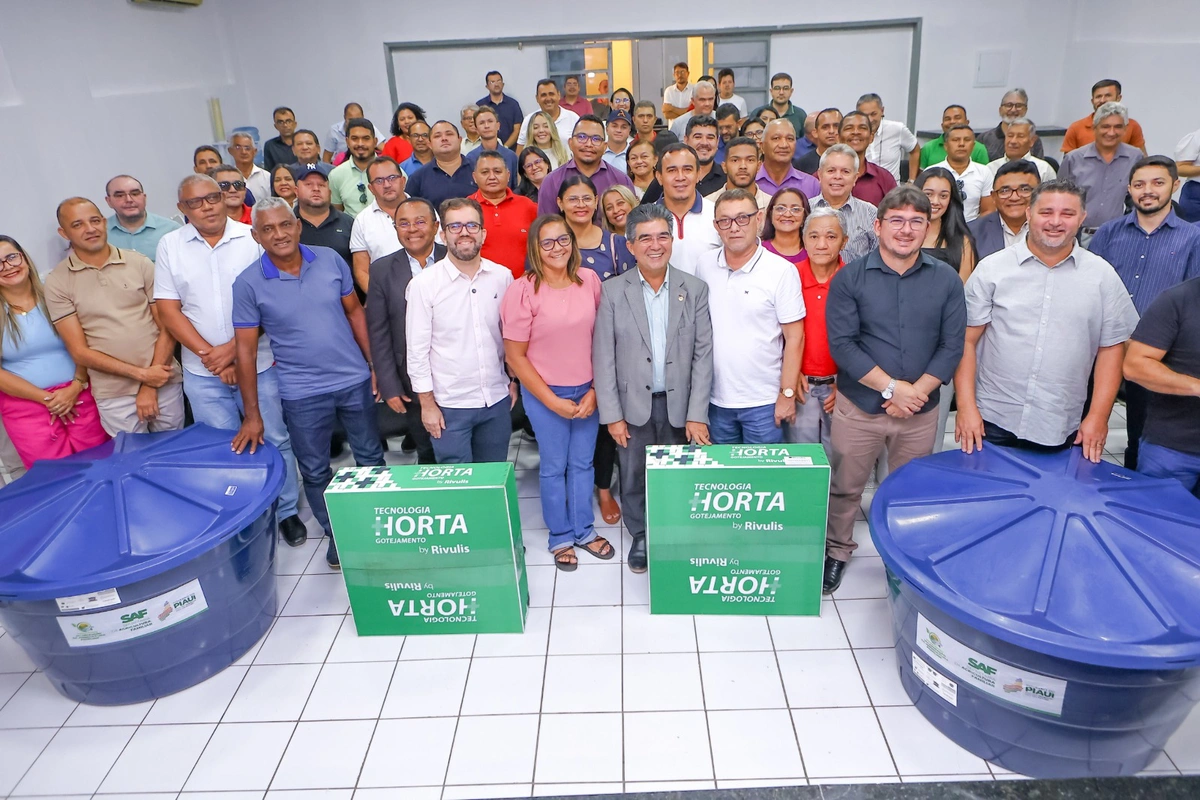 Entrega dos kits de irrigação