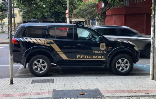 Equipe da Polícia Federal na Operação Egrégora
