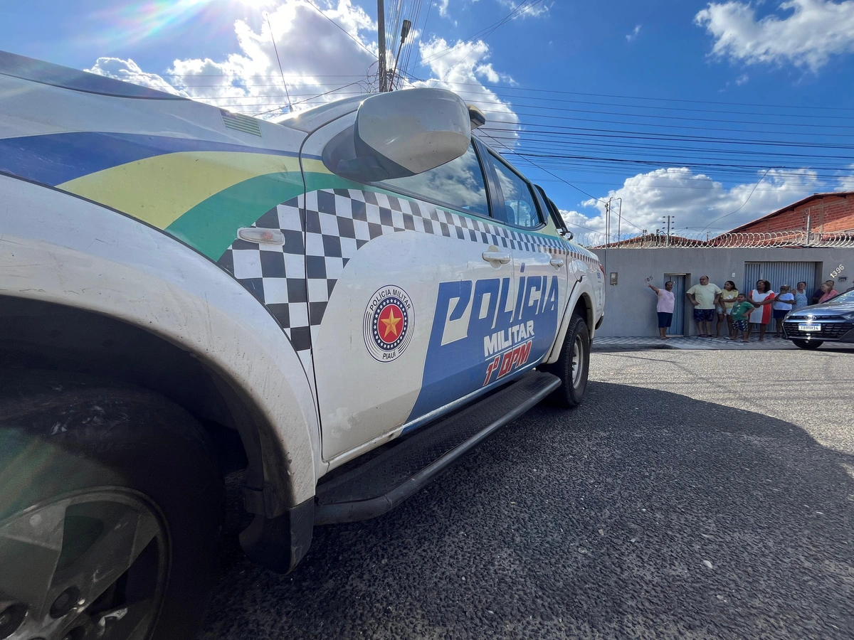Equipe do 1º BPM em atendimento à ocorrência