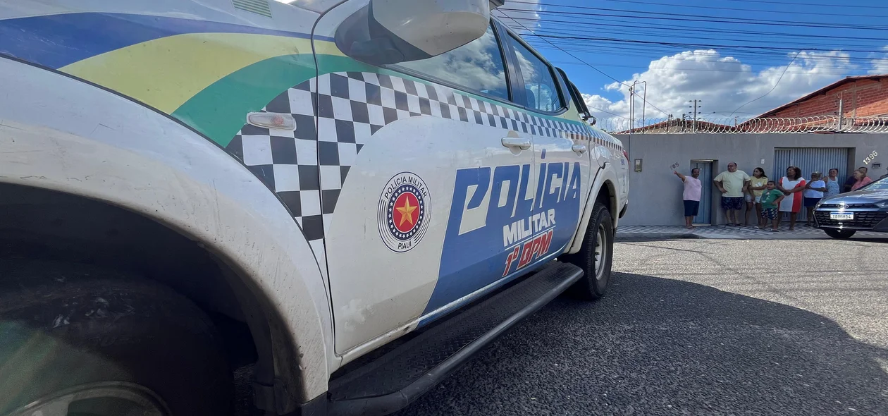 Equipe do 1º BPM em atendimento à ocorrência