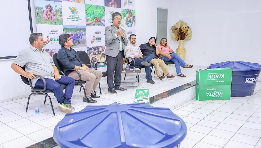 Evento de divulgação do kits de irrigação