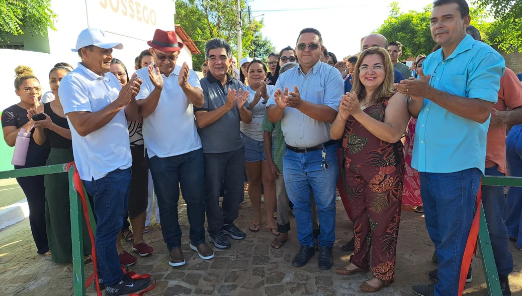 Evento de entrega de calçamento
