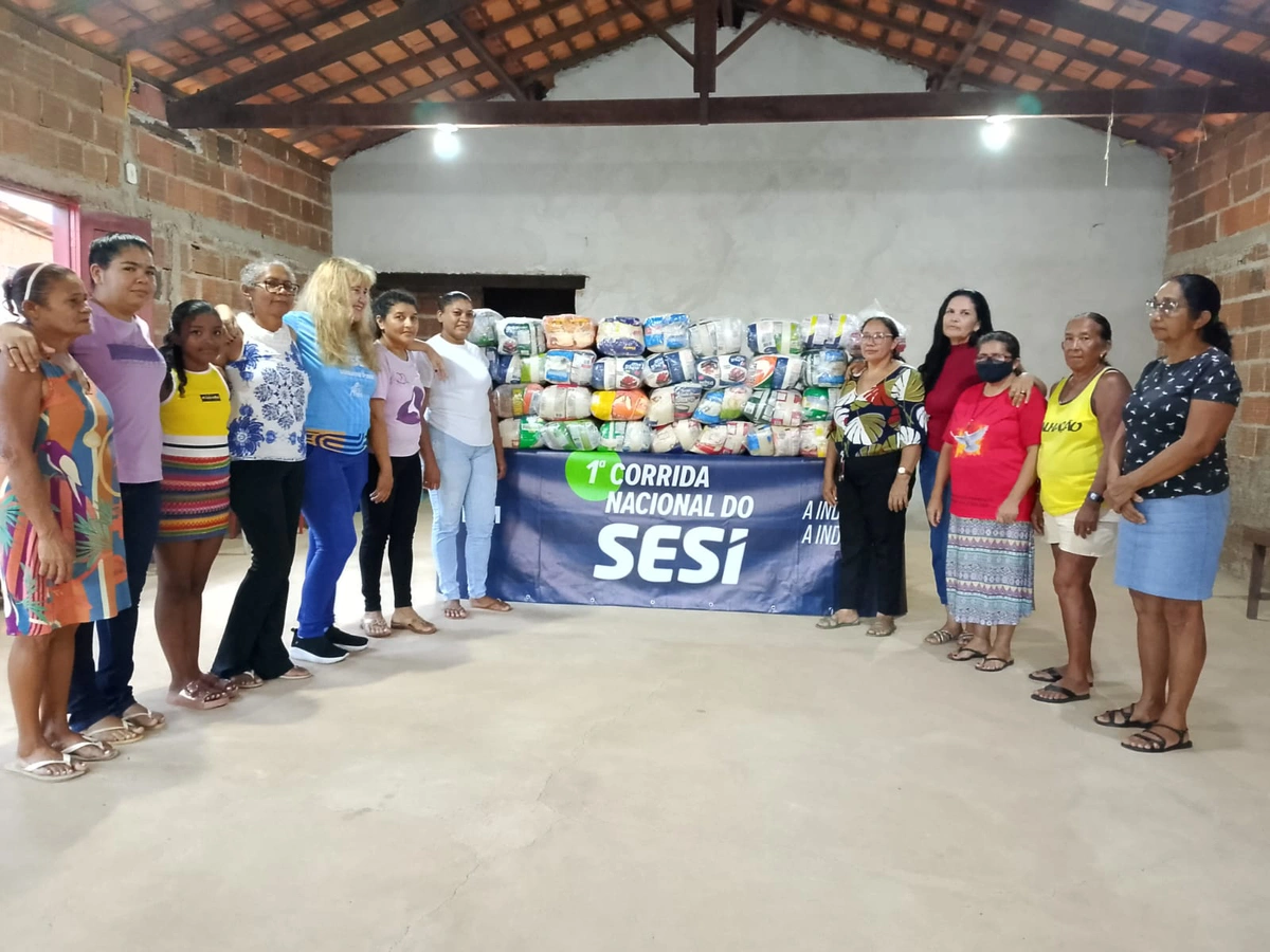 FIEPI realiza a entrega dos alimentos arrecadados na Corrida Nacional do SESI
