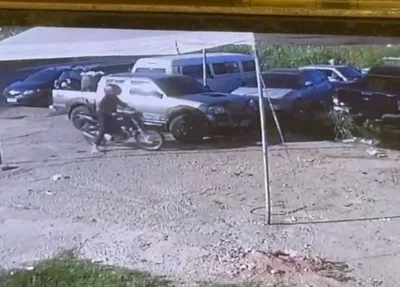 Flagrante do roubo ao policial civil do DENARC no Grande Dirceu