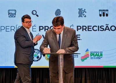 Governador Rafael Fonteles e secretário de Segurança Pública, Chico Lucas