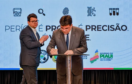 Governador Rafael Fonteles e secretário de Segurança Pública, Chico Lucas