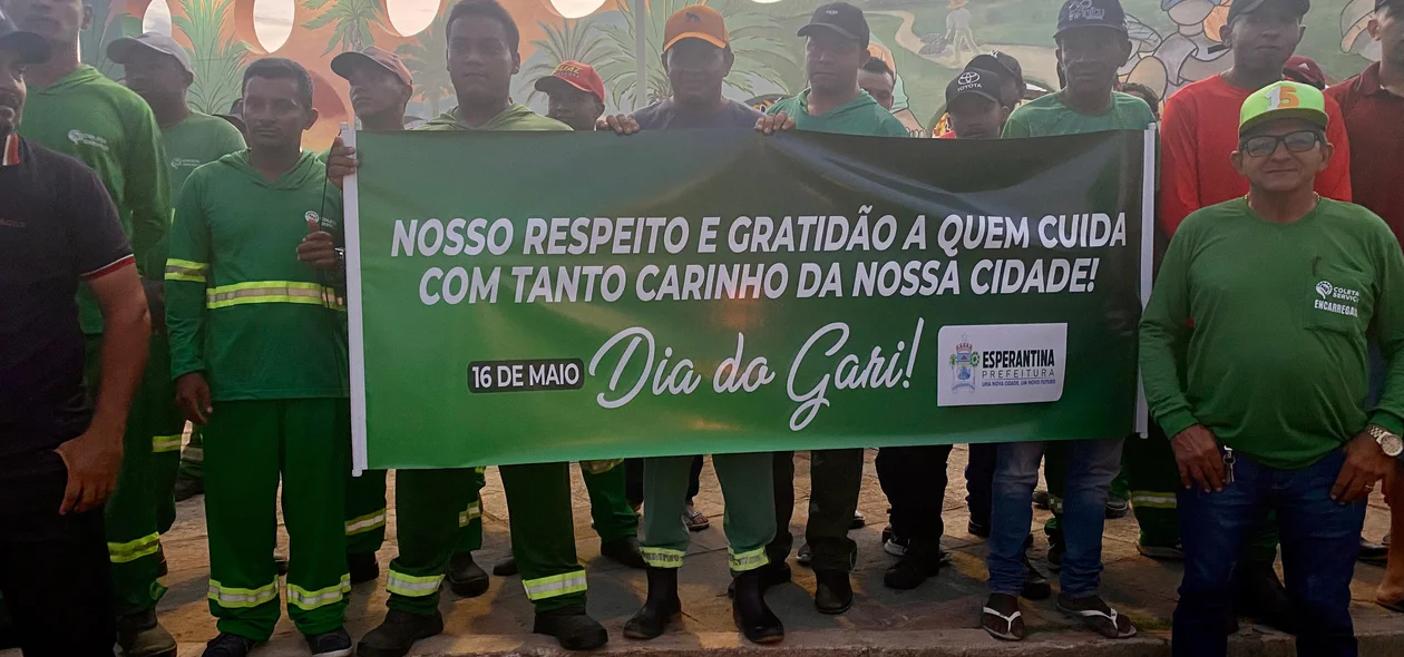 Homenagem aos garis