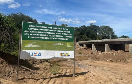 Idepi conclui construção de ponte na zona rural de Júlio Borges