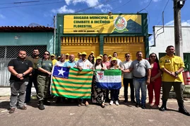 Prefeito sede da Brigada de Combate a Incêndio Florestal