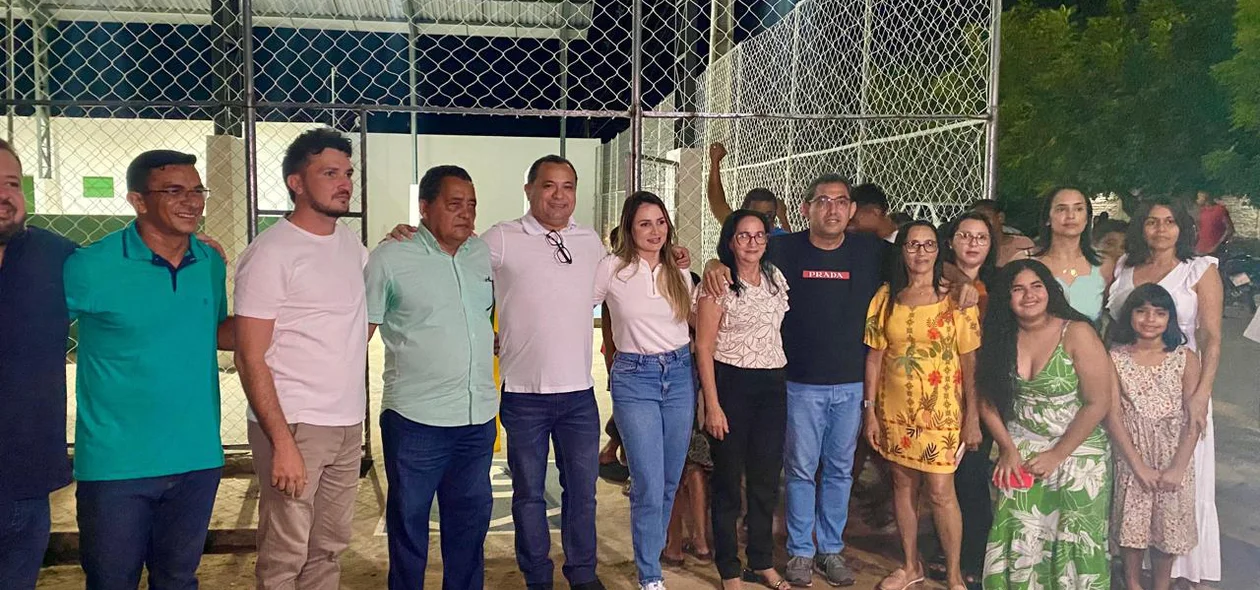 Inauguração da quadra poliesportiva emBeneditinos