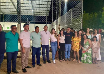 Inauguração da quadra poliesportiva emBeneditinos