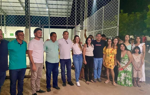 Inauguração da quadra poliesportiva emBeneditinos