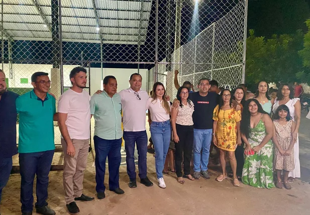 Inauguração da quadra poliesportiva emBeneditinos
