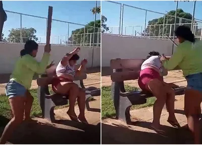 Ivone foi presa por agredir mulher a pauladas