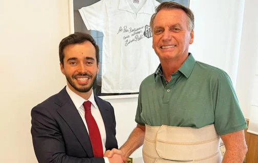Jair Bolsonaro se reúne com o Conselheiro Sênior Sr. Pita dos EUA