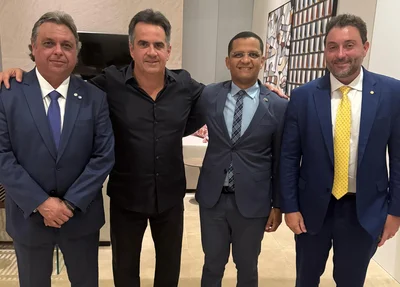 Júlio Arcoverde, Ciro Nogueira, Ismael Silva e Átila Filho, durante encontro em Brasília