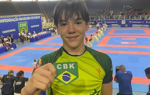 Karateca João Gabriel Alencar