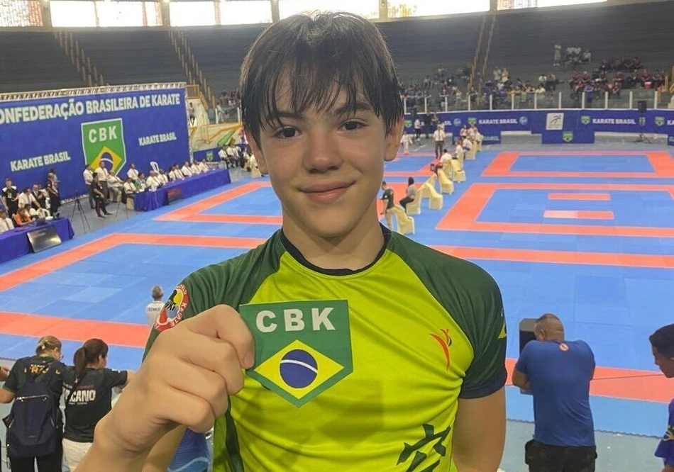 Karateca João Gabriel Alencar