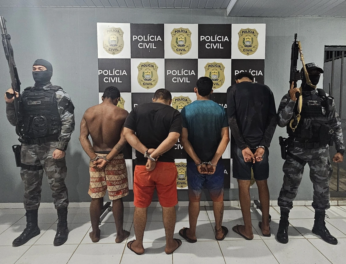 Membros do Comando Vermelho presos em Joaquim Pires