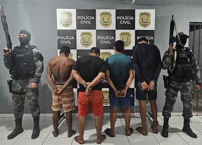 Membros do Comando Vermelho presos em Joaquim Pires
