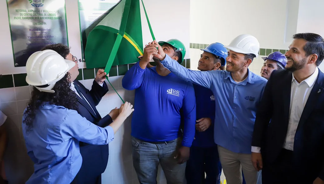 Momento da entrega da reforma