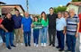 Momento da entrega de obras