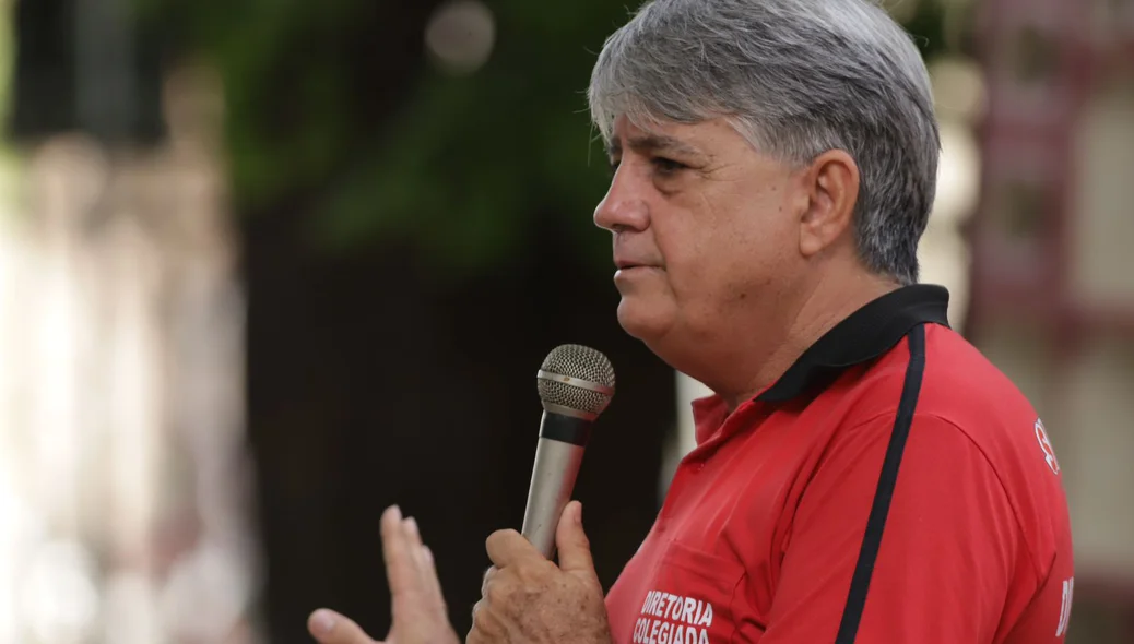 Momento do protesto