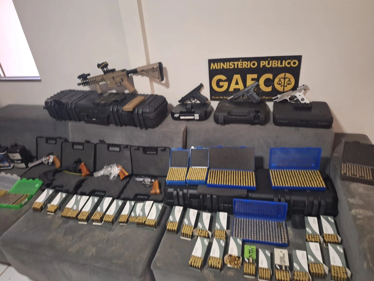 Munições apreendidas pelo Gaeco do Maranhão