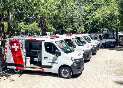 Novas ambulâncias entregues pelo governo