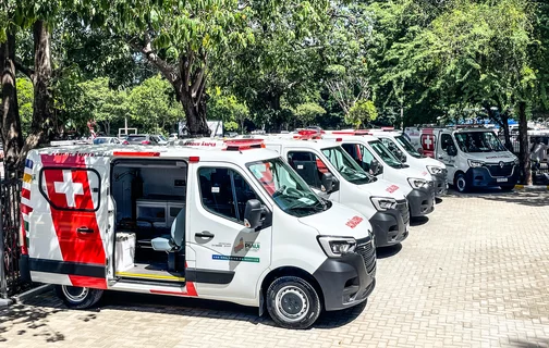 Novas ambulâncias entregues pelo governo