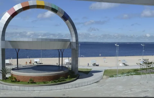 Orla da praia de Ponta Negra em Manau