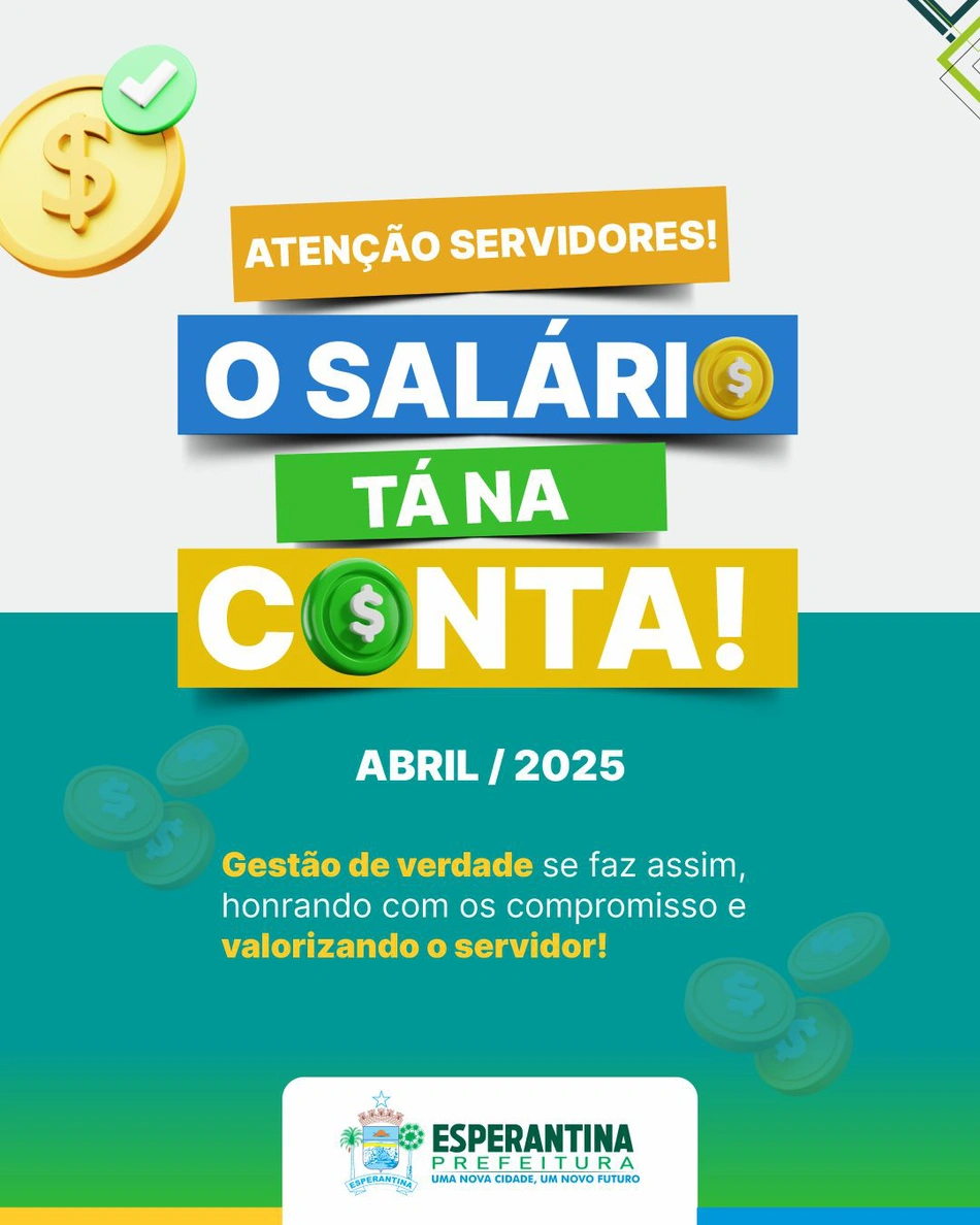 Pagamento de servidores