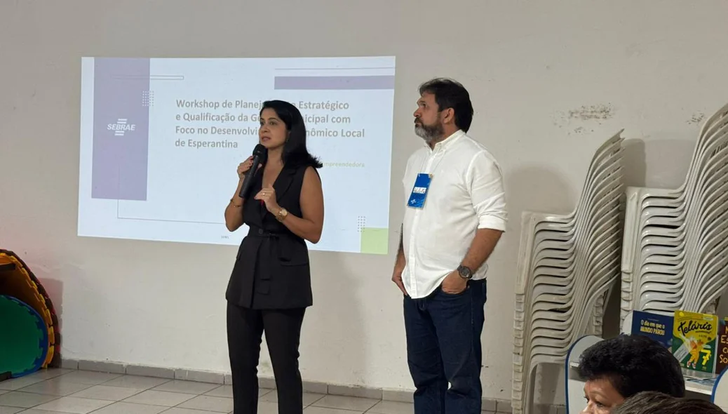 Palestra realizada por profissionais
