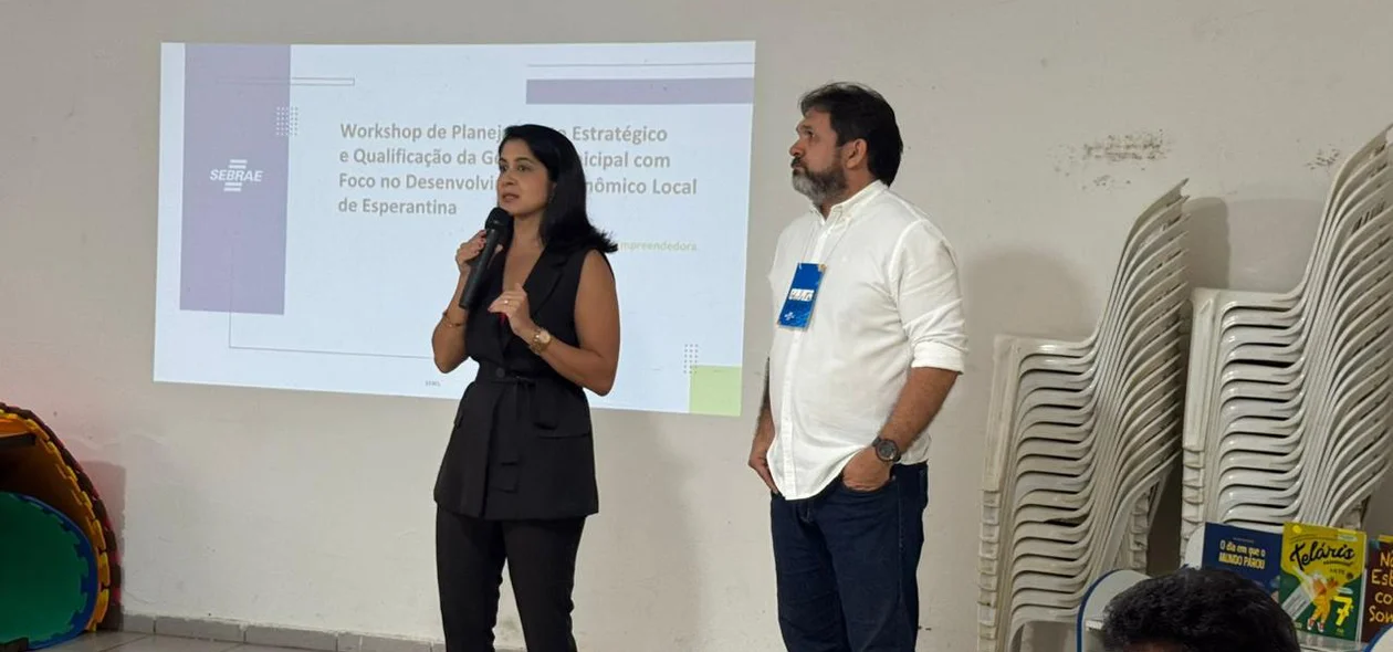 Palestra realizada por profissionais