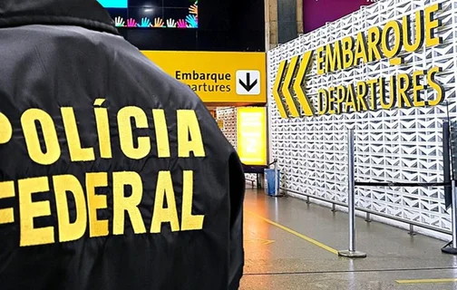 PF no Aeroporto de Guarulhos