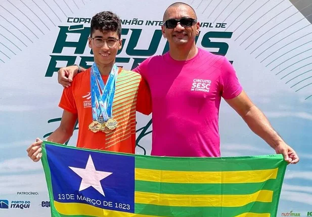 Piauiense conquista dois ouros e assume liderança nacional na Copa Brasil de Águas Abertas