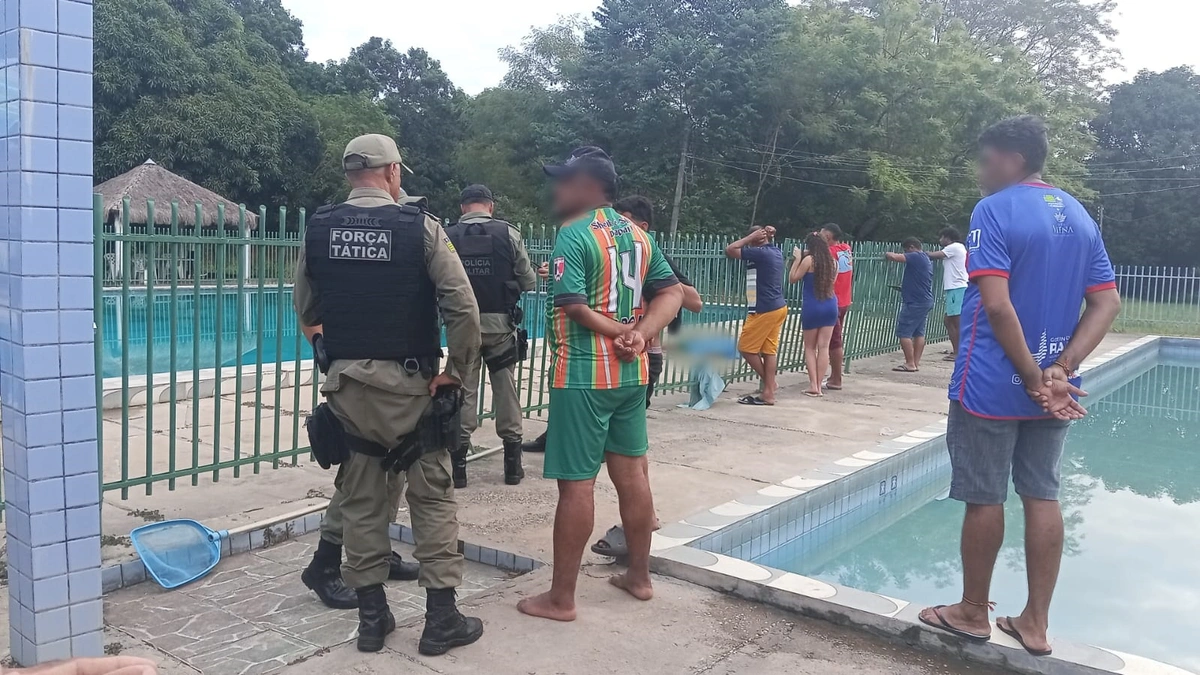 Polícia Militar no Clube dos Rodoviários