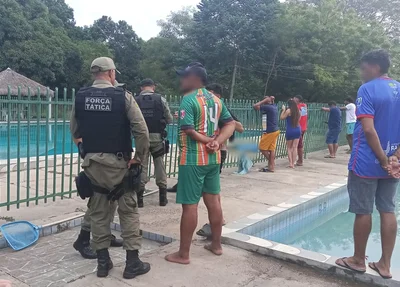 Polícia Militar no Clube dos Rodoviários