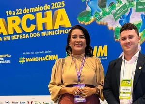 Prefeita Camila Barbosa participa da Marcha dos Prefeitos em Brasília