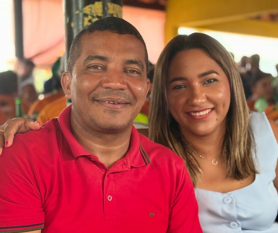 Prefeito Aluizio Vaz e a esposa, Eritania Moura