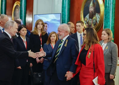 Presidente da República, Luiz Inácio Lula da Silva, durante jantar oferecido pelo Presidente da Federação da Rússia, Vladimir Putin, no Palácio do Kremlin