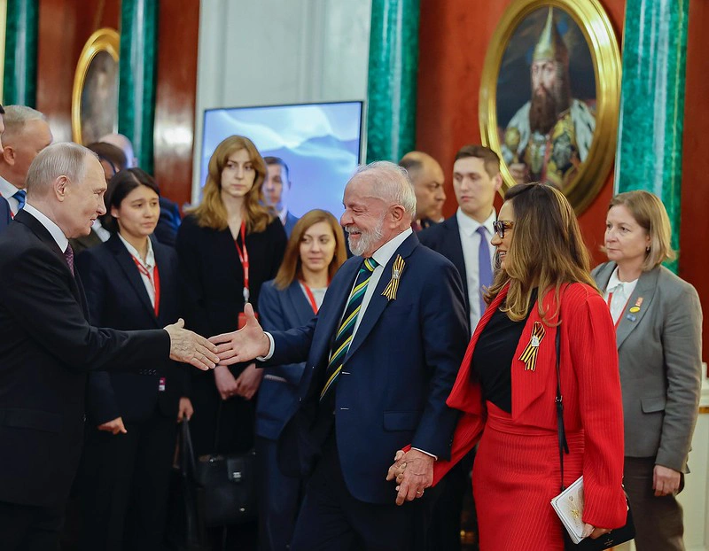 Presidente da República, Luiz Inácio Lula da Silva, durante jantar oferecido pelo Presidente da Federação da Rússia, Vladimir Putin, no Palácio do Kremlin