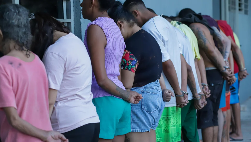 Presos na operação