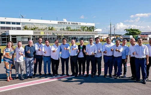 Rafael Fonteles e ministro Silvio Costa Filho inauguram 1ª fase da reforma do Aeroporto de Parnaíba