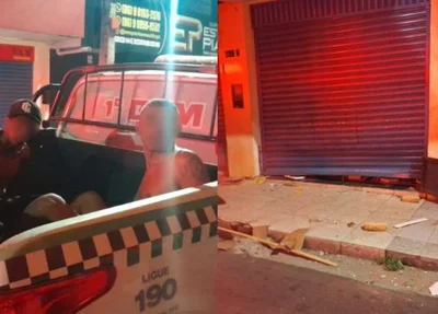 R.P.B. e M.A. da S., foram presos em flagrante pela Polícia Militar