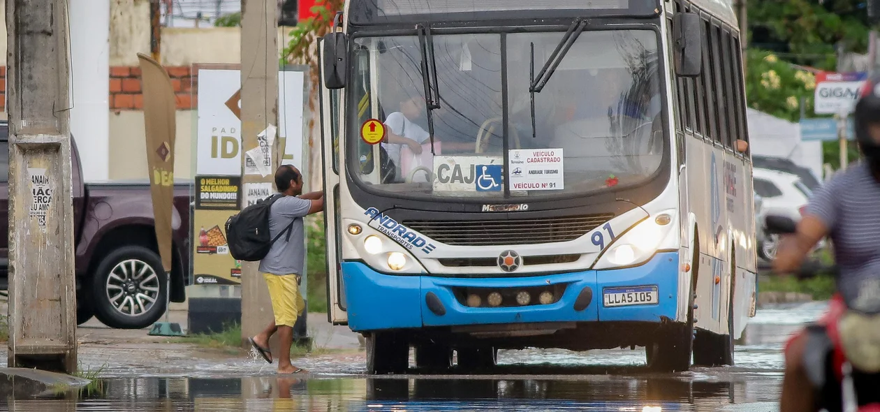 Ruas alagadas em Teresina