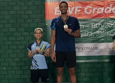 Sania Lima e Davi Silva são vice-campeões do Internacional de Badminton no México